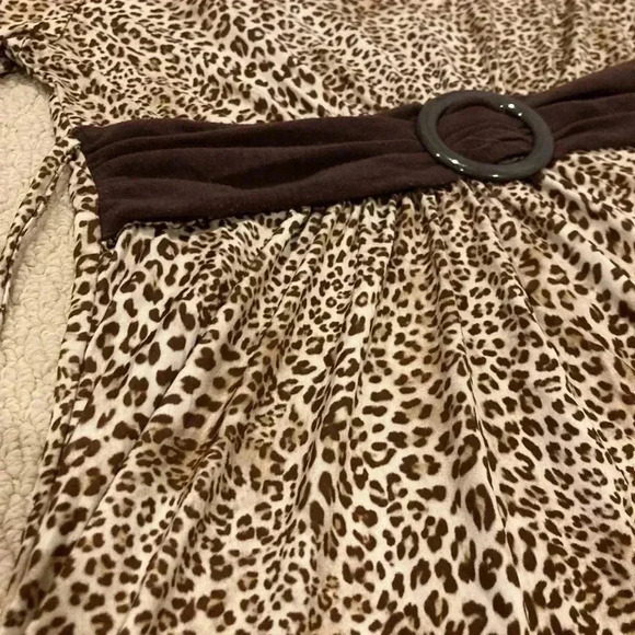 Lily Bleu Toddler Girl’s Dress Animal Print Attached Belt - Picture 3 of 6
